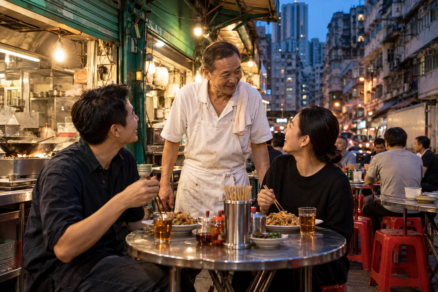 Everyday dining at a Hong Kong dai pai dong
